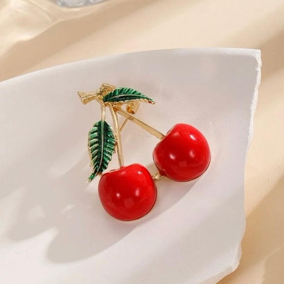 Jewelry - Cherry Brooch